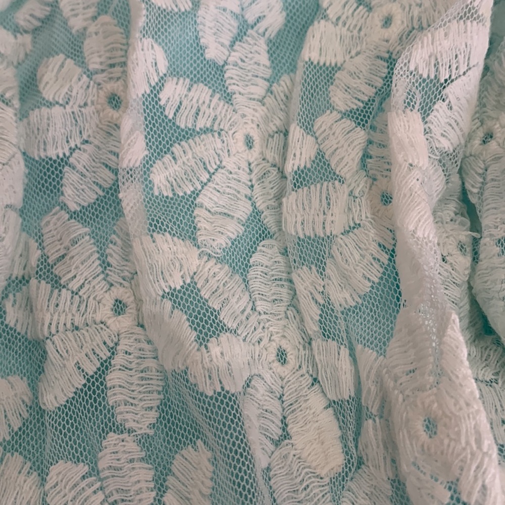 Turquoise and white girls dress size 14 - Picture 5 of 5